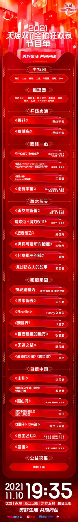 2021天貓雙11狂歡夜 圖1